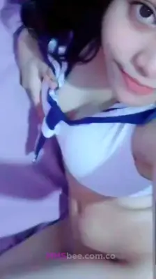 Cute Indian Girl Boob Show Selfie Video