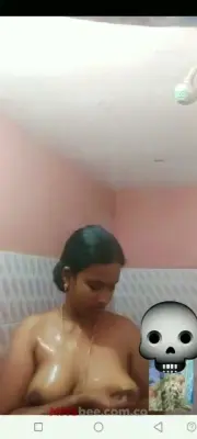 Tamil Wife Big Boobs Naked Bathing Viral Video Call