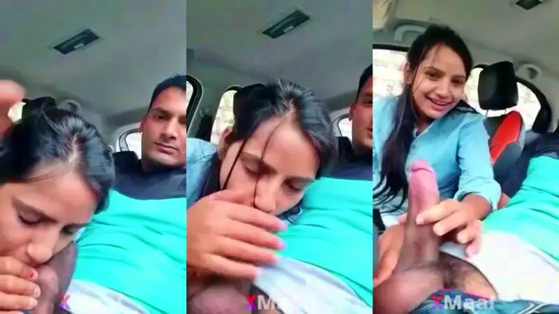 Hindi Girlfriend Blowjob Her BF In Under Car